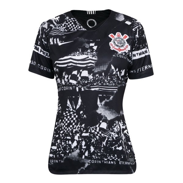 Thailande Maillot Football Corinthians Paulista Third Femme 2019-20 Noir